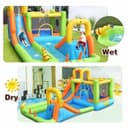 العاب مائيه​ اطفال هوائية مع زحليقة مائية ونطيطة اطفال مدمجة ميجا ستار Megastar Inflatable Water Slide 7 In 1 Double Long Slide Giant Water Park