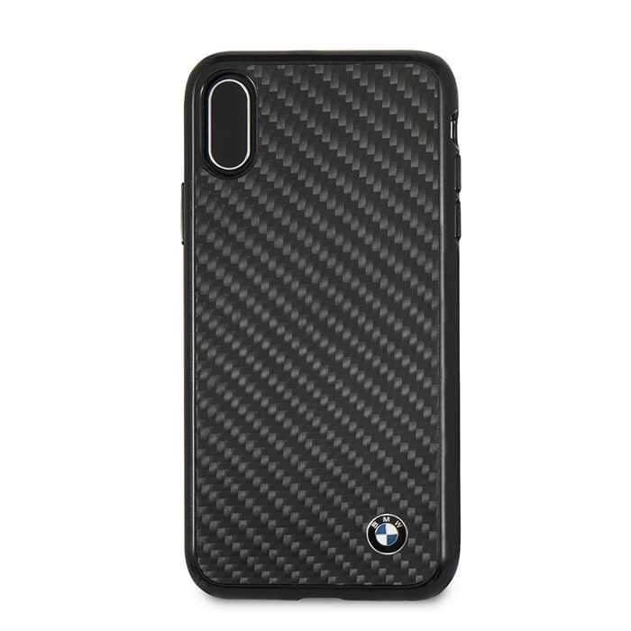 bmw real carbon fiber tpu hybrid case for iphone x black