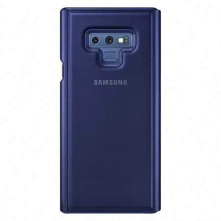 كفر جوال سامسونج نوت 9 شفاف وأزرق سامسونج Samsung Galaxy Note 9 Clear View Cover