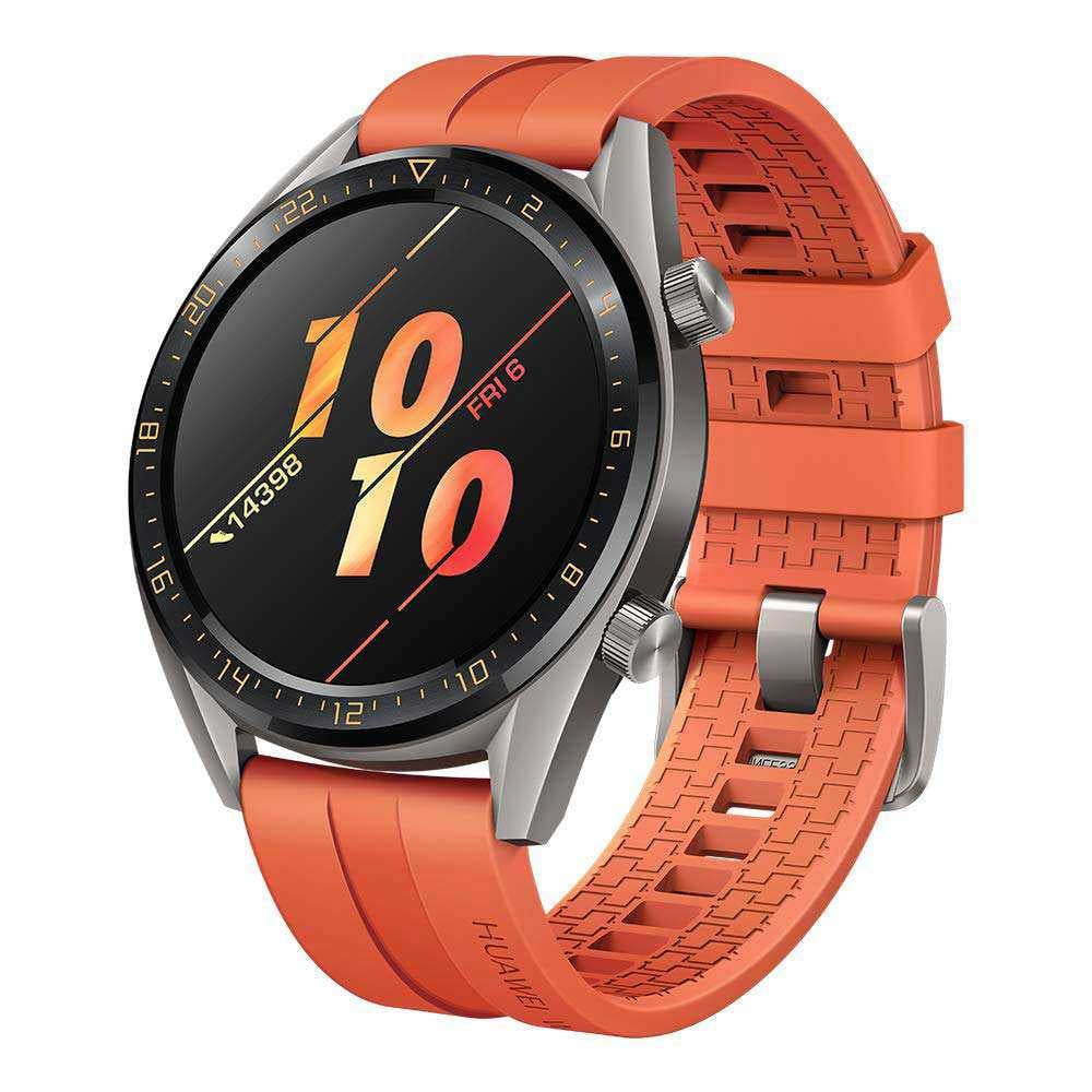 huawei watch gt strap orange fluoroelastomer