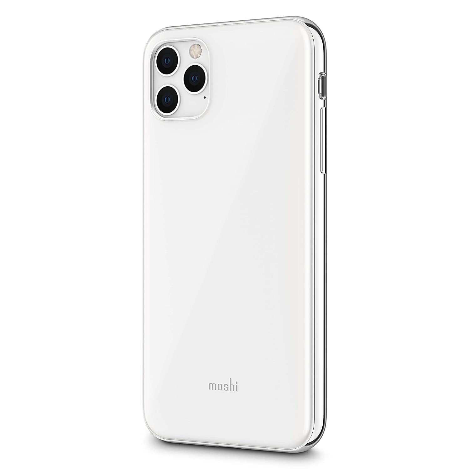 moshi iphone 11 pro max case iglaze pearl white