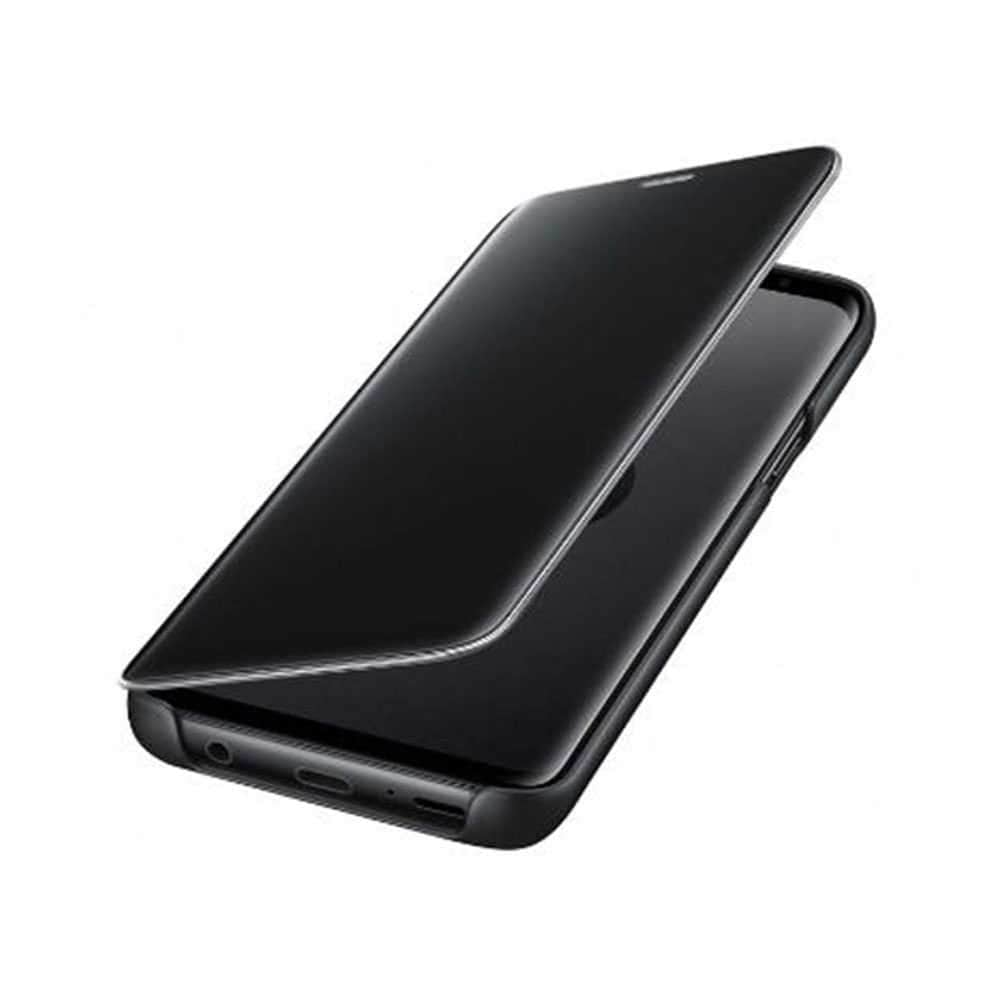 كفر جوال سامسونج جالكسي اس 9 شفاف وأسود سامسونج Samsung Galaxy S9 Clear View Standing Cover 