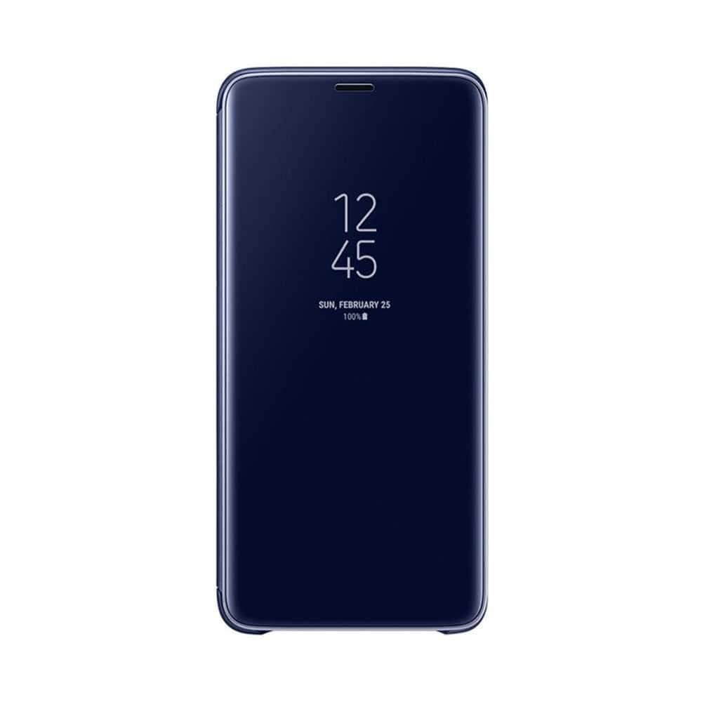 كفر جوال سامسونج جالكسي اس 9 بلس أزرق غامق سامسونج Samsung Galaxy S9+ Clear View Standing Cover 