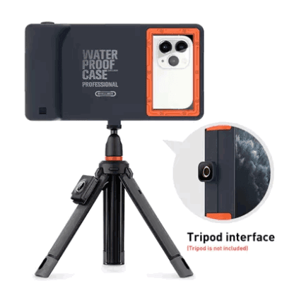 كفر جوال ضد الماء 15 متر مع تحكم عن بعد Shellbox IP68 Waterproof Phone Case