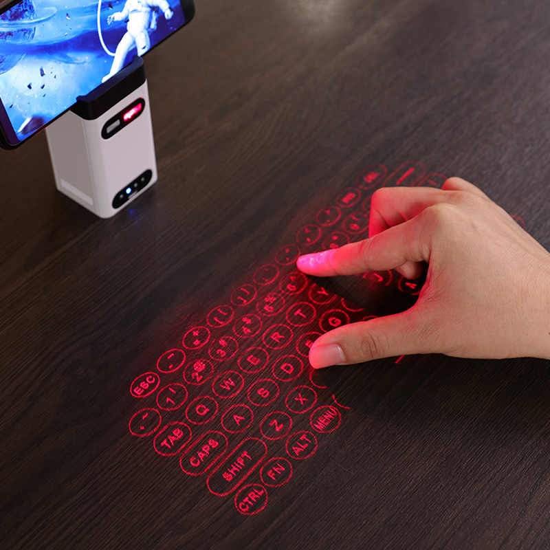 Xiaomi bluetooth virtual laser keyboard wireless projection for computer phone pad laptop with mouse function keyboard mouse power bank 3 in 2