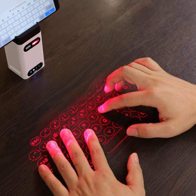 Xiaomi bluetooth virtual laser keyboard wireless projection for computer phone pad laptop with mouse function keyboard mouse power bank 3 in 2