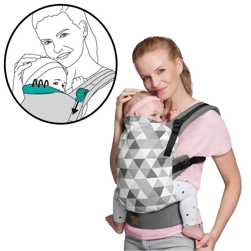 حمالة اطفال من سنتين حتى ثلاث سنوات رمادية كيندر كرافت kinderkraft From Two To Three Years Grey Baby Carrier Nino