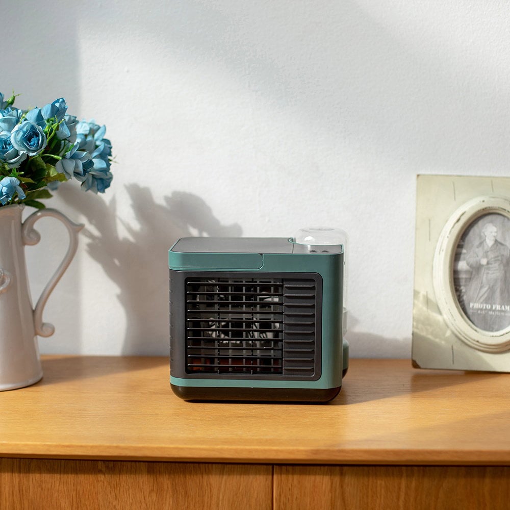 OEM Anion Air Cooler Usb Rechargeable Mini Small Home Desktop Air Conditioning Cooling Fan Desktop Water Cooling Fan