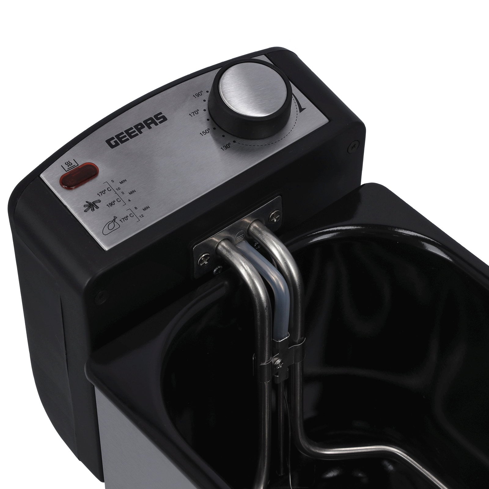 Geepas Compact 2180W Powerful 3L Deep Fryer with Overheat Protection & Chrome Plated Basket GDF36015