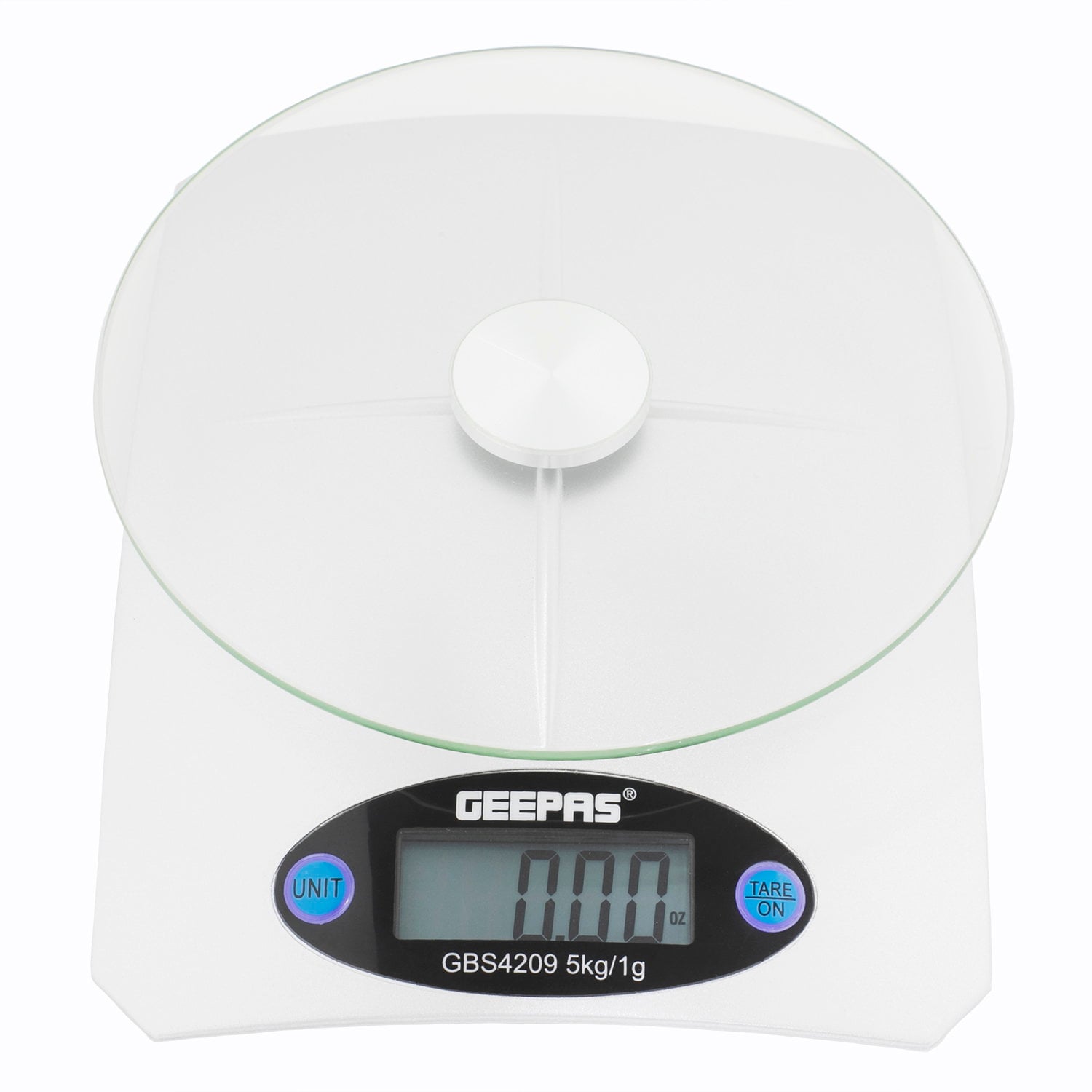 Geepas GKS46502UK Kitchen Weighing Scales Food Stainless Steel Top Panel, Digital Display - 2 Years Warranty