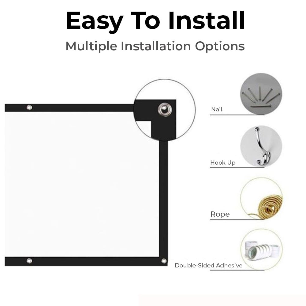 بروجكتر مع شاشة عرض Wownect LED Projector W80