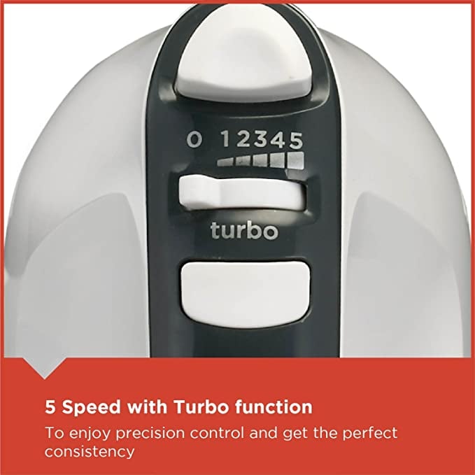 خلاط يدوي 5 سرعات 300 واط Black+Decker Hand Mixer