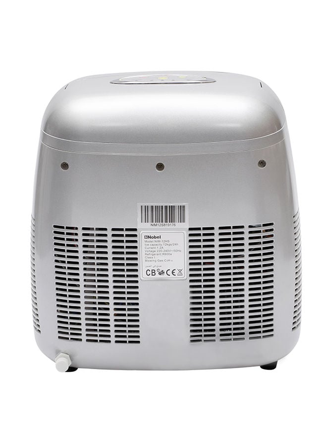 NOBEL Ice Cube Maker Silver 12Kg NIM 12 HS Grey