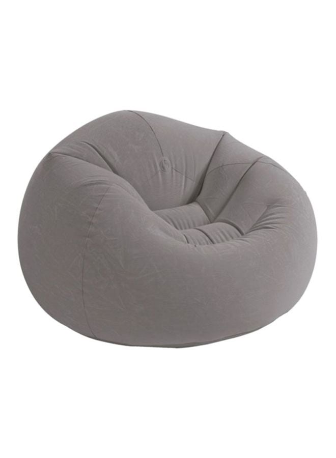 كرسي هوائي لون رمادي  INTEX Beanless Bag Inflatable Chair Grey