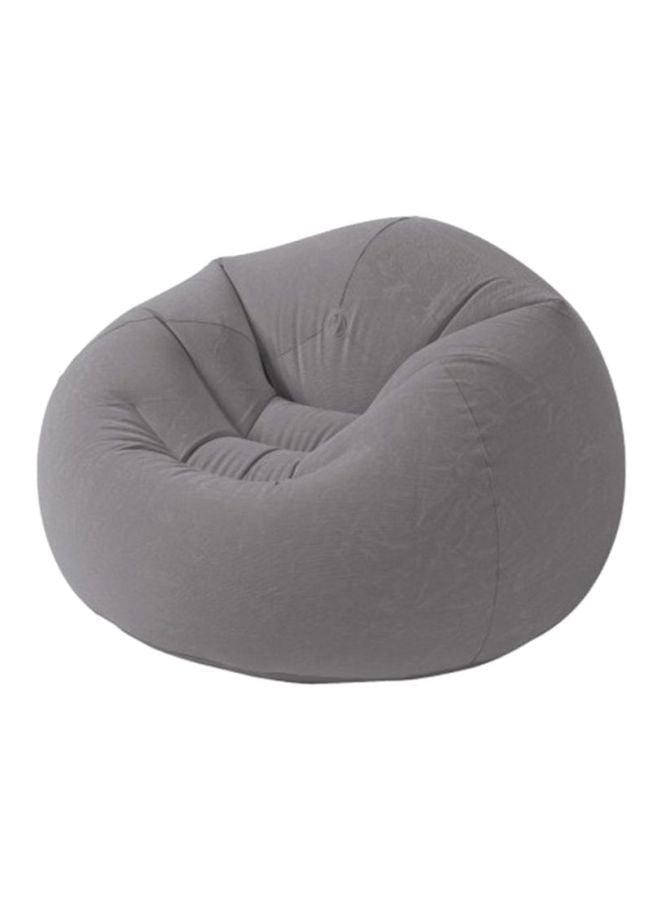 كرسي هوائي لون رمادي  INTEX Beanless Bag Inflatable Chair Grey