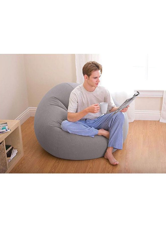 كرسي هوائي لون رمادي  INTEX Beanless Bag Inflatable Chair Grey