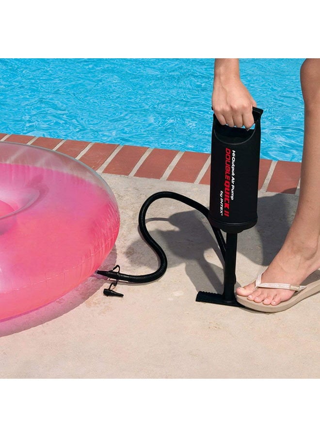 منفاخ هواء يدوي للعوامات والكرات والمسابح المنزلية انتكس Intex Air Pump Double Quick