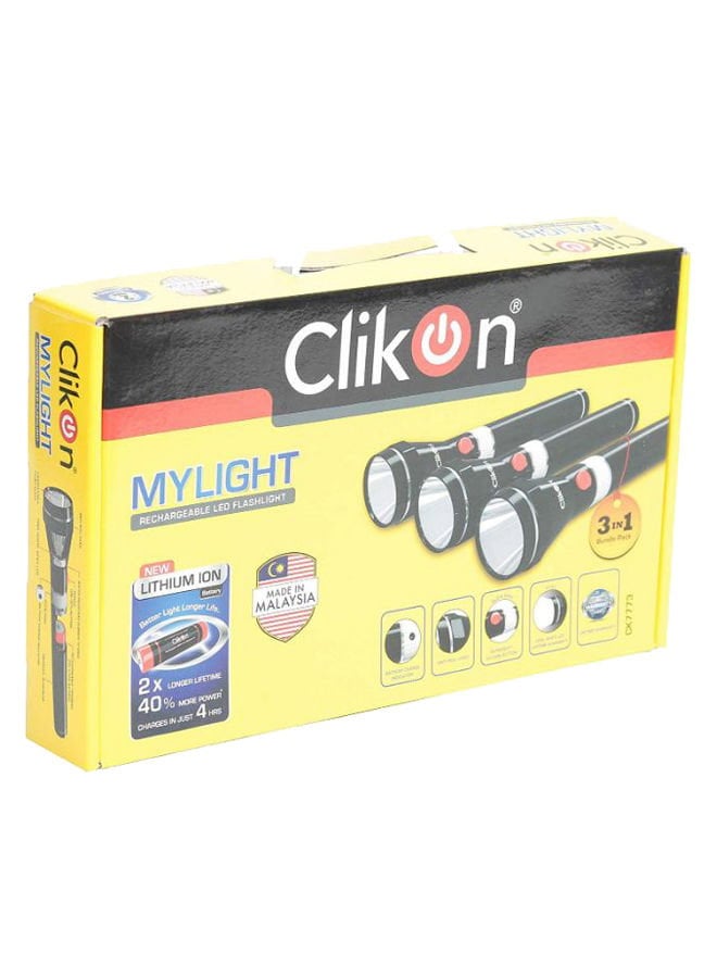 ClikOn 3 In 1 Premium Quality 3Sc Flash Light Torch