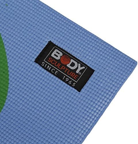 بساط رياضي قابل للطي مقاوم للانزلاق أزرق بودي سكلبتشر Body Sculpture Slip Resistant Foldable Sculpture Blue Yoda Mat