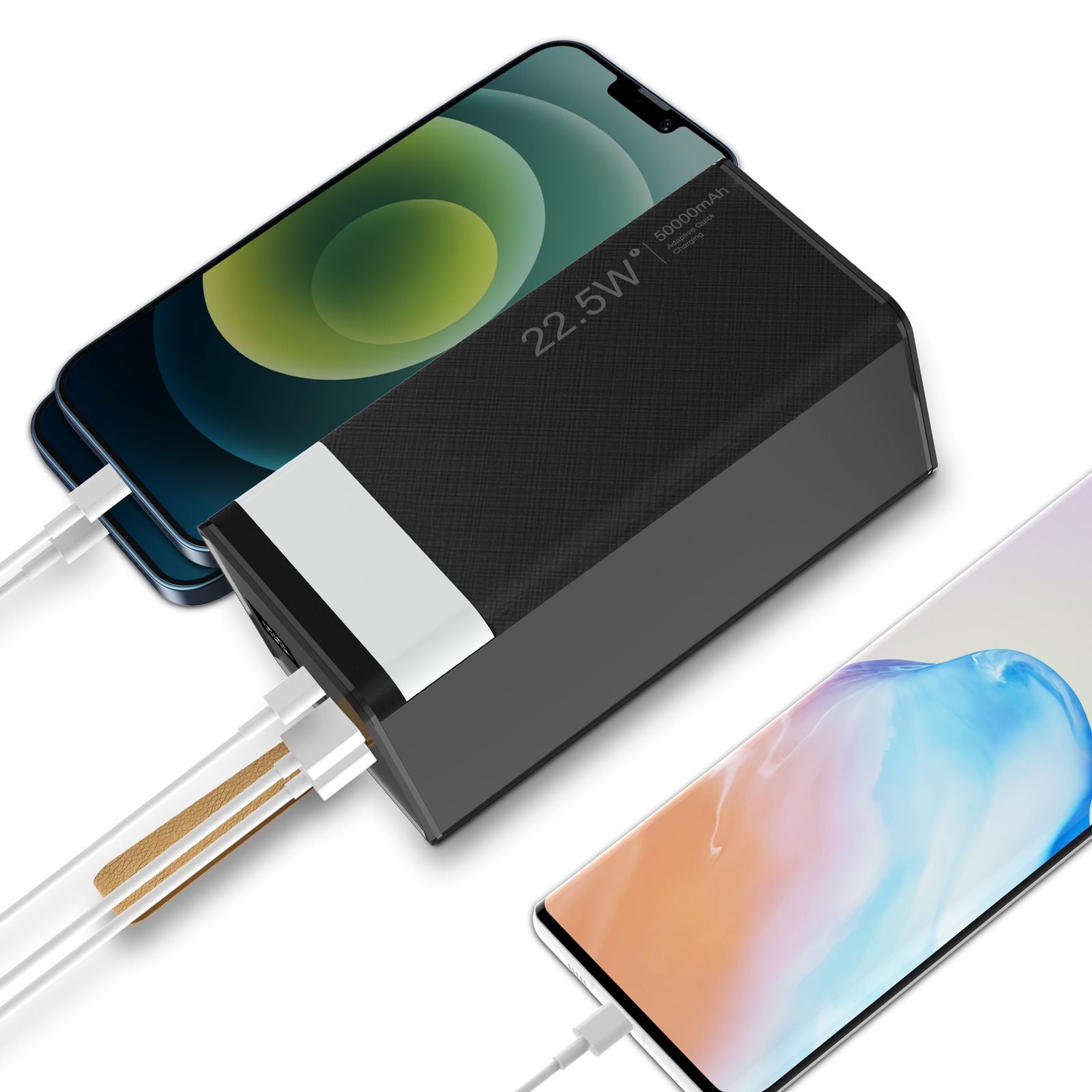 Green Lion Green Power Tank Power Bank 50000mAh 22.5W - Black