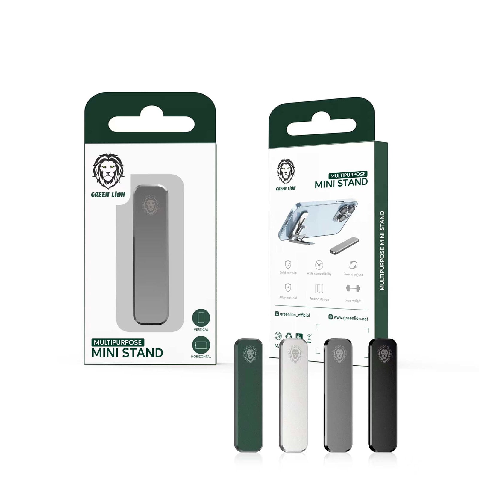 ستاند صغير لهاتفك المحمول "رمادي" | Green Multipurpose Mini Stand