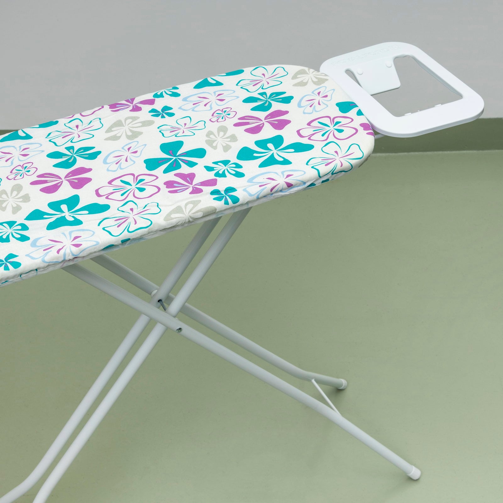 Royalford RF1510IB Mesh Ironing Board 134cmx33cmx88cm - Portable, Steam Iron Rest, Heat Resistant Cover |Lightweight Board with Adjustable Height & Rubber Feet Cover