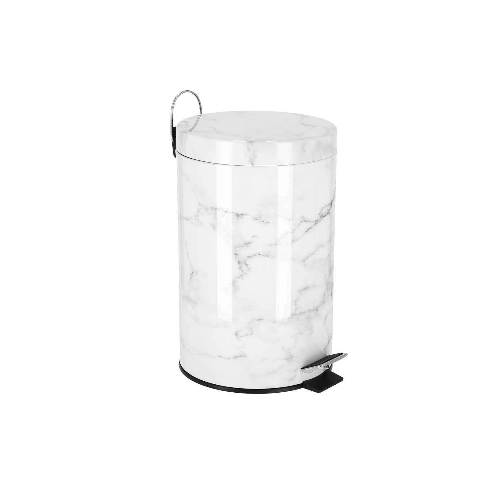 سلة مهملات ( 12 لتر ) - ابيض Royalford - Marble Design Dust Bin