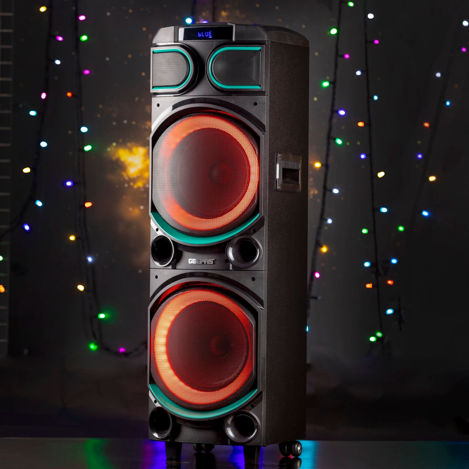 سماعات مع ميكروفون بلوتوث قابلة لإعادة الشحن جيباس Geepas Rechargeable Bluetooth Professional Speaker