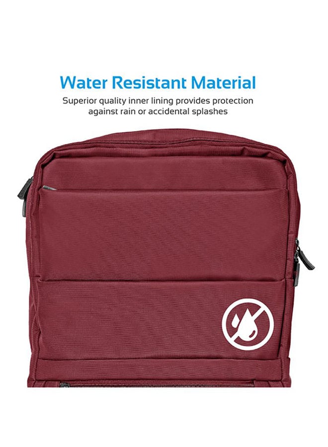 حقيبة لاب توب 15.6 بوصة أحمر Promate - Laptop Backpack 15.6 Inch for Laptops, Tablets, Documents Red