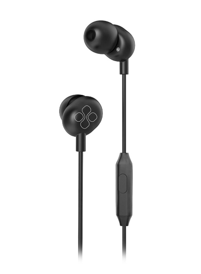 promate Audio Enhanced In-Ear Headphones Black