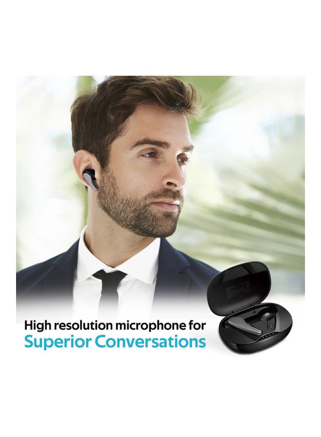 سماعات لاسلكية أسود ملكي | promate True Wireless Earbuds White
