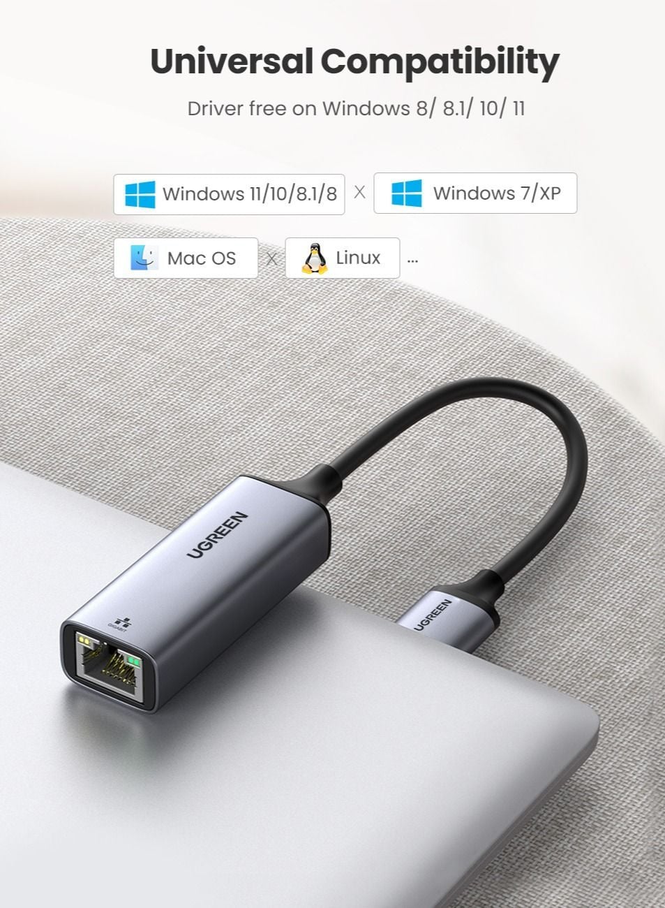محول شبكة ايثرنت إلى USB Network Adapter - UGreen
