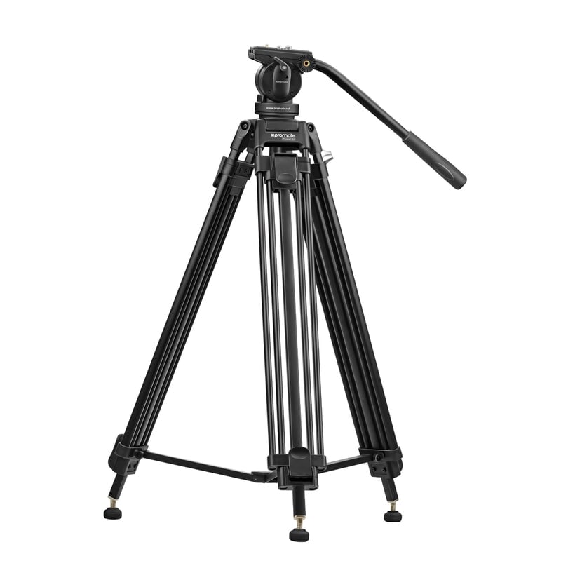 promate Professional Aluminum Video Tripod with Mid-Level Spreader