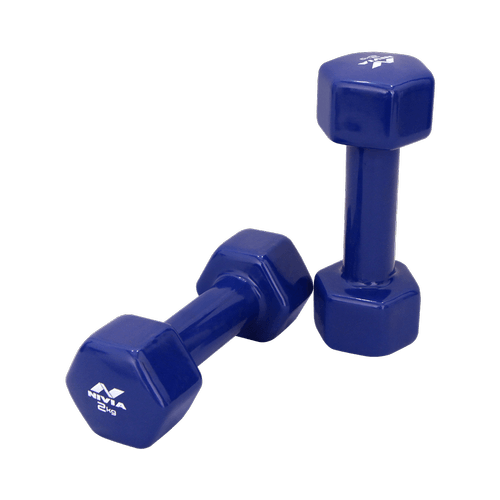 دمبل 3 كغ - أزرق NIVIA VINYL DUMBBELL SET