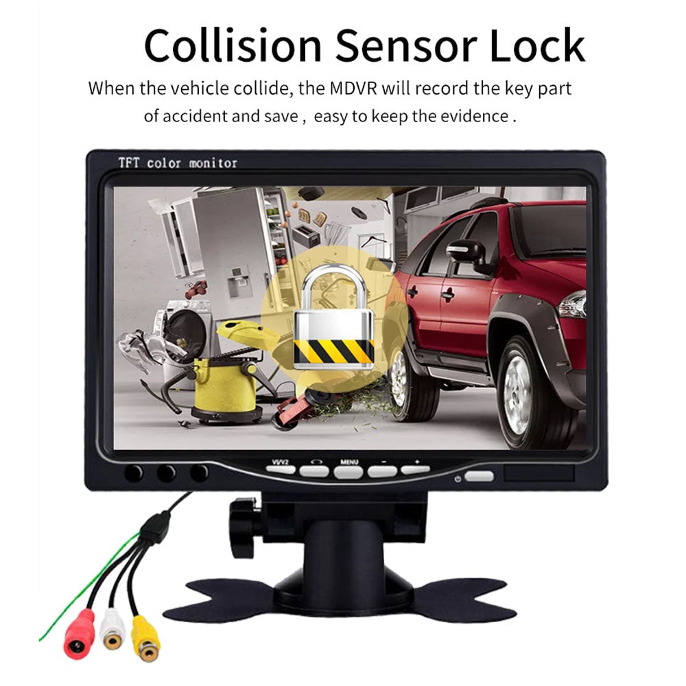 كاميرات سيارات عدد 4 مع جهاز DVR وشاشة AHD من كروني Crony C-1004 Car AHD Mobile Vehicle Car DVR Video Recorder Kit