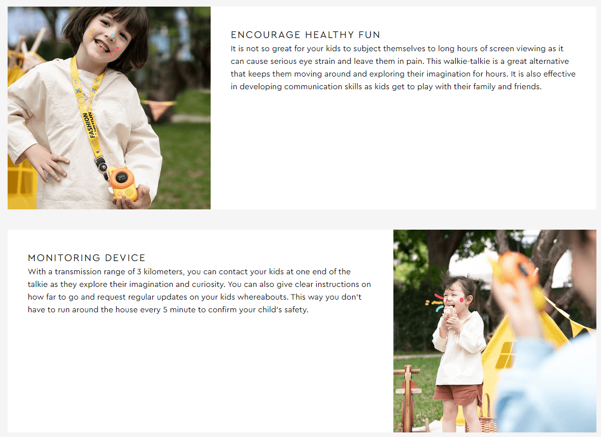 CRONY Bee Kids walkie-talkie Magic Little Bee Intercom Walkie Talkie Kids Toy