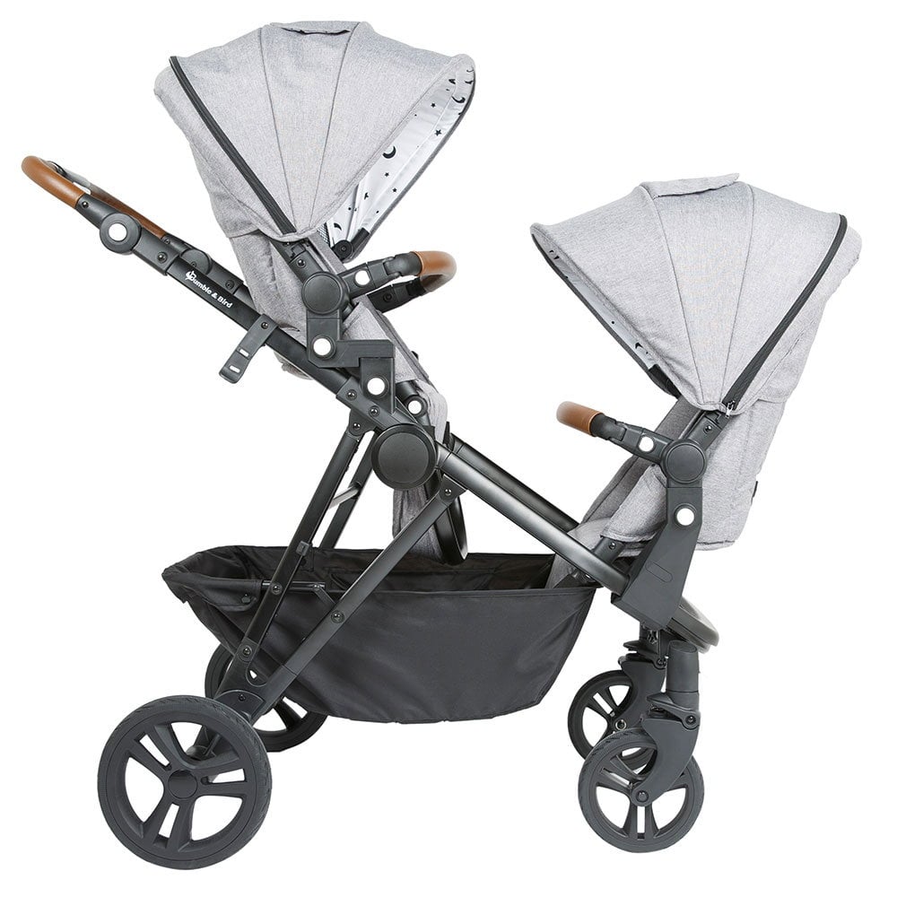 عربة اطفال مزدوجة بامبل آند بيرد رمادي bumble & bird dove double stroller grey