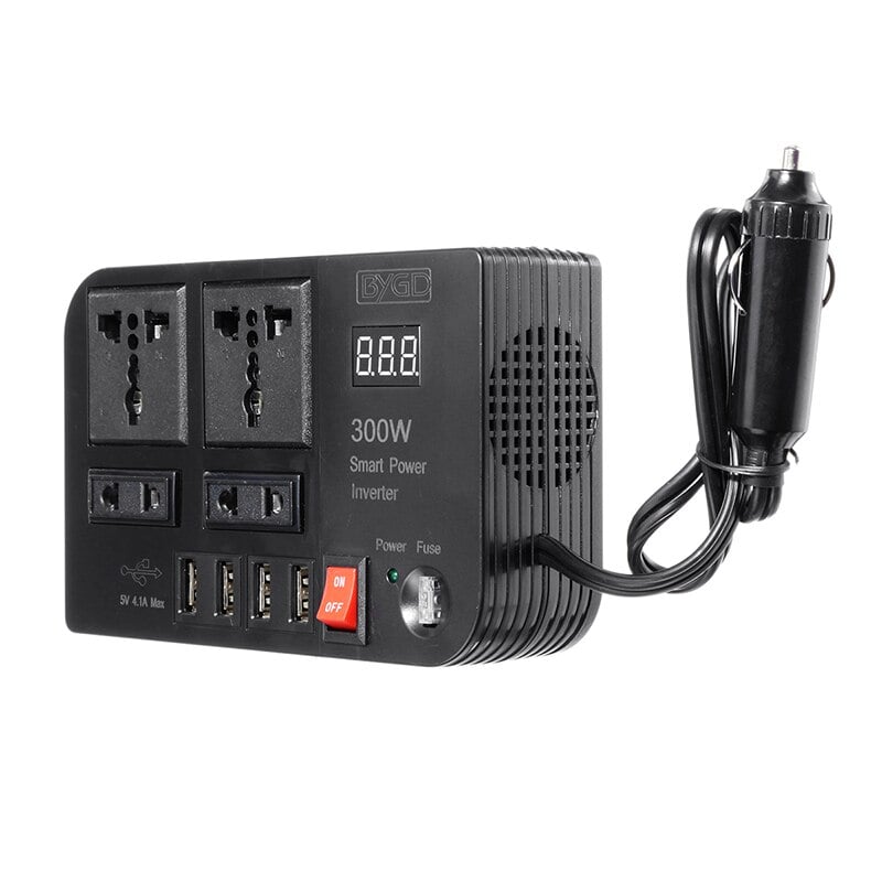 محول كهربائي للسيارة 300 واط Bygd Car Power Inverter E8982 Charger Converter