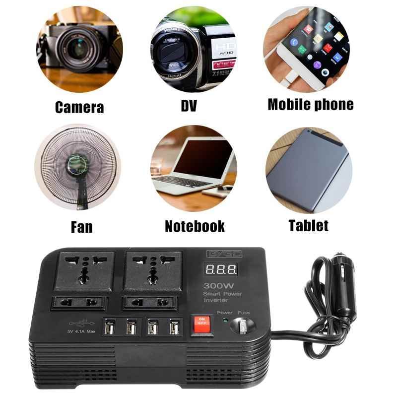 محول كهربائي للسيارة 300 واط Bygd Car Power Inverter E8982 Charger Converter