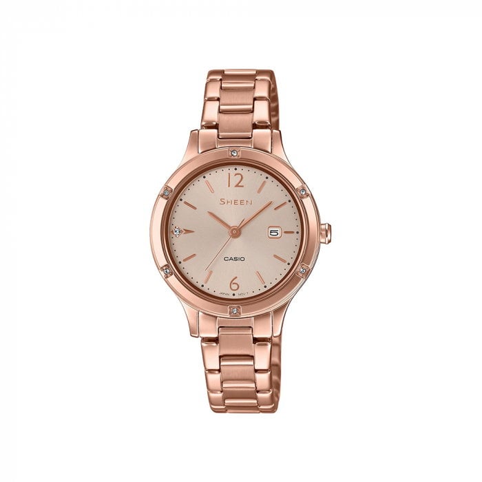 ساعة كاسيو شين نسائي أنالوغ معدن Casio SHEEN Women Analog Watch SHE-4533PG-4AUDF