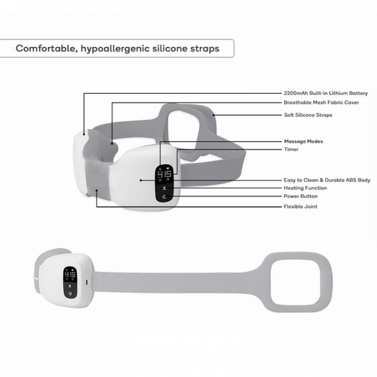 جهاز مساج للرقبة والكتف مع خاصية التسخين 2200 مللي أمبير Portable Rechargeable Neck and Shoulder Massager With Heat