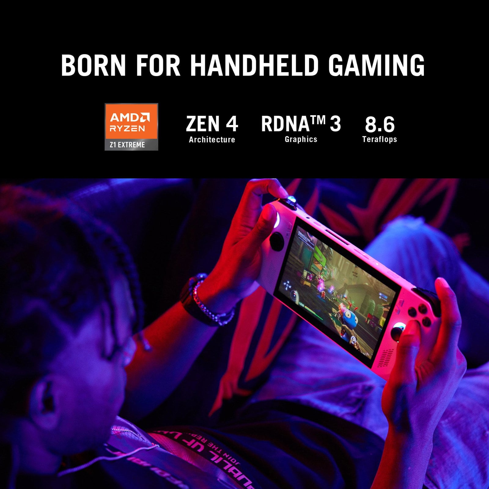 جهاز العاب محمول وحدة تحكم بنظام ويندوز اسوس روج آلي 7 بوصة 120 هرتز Asus ROG Ally Gaming Handheld