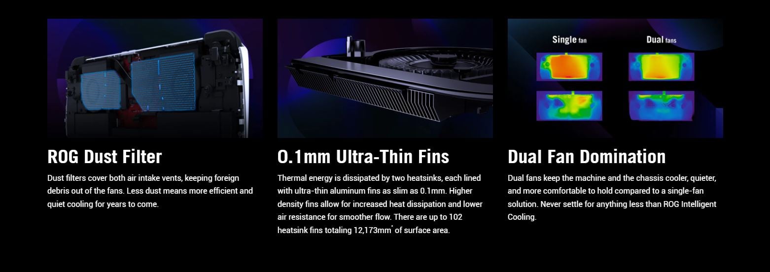 جهاز العاب محمول وحدة تحكم بنظام ويندوز اسوس روج آلي 7 بوصة 120 هرتز Asus ROG Ally Gaming Handheld