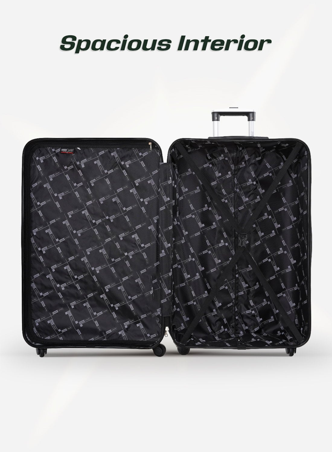 طقم شنط سفر 28/30/32 انش صلبة بارا جون 3 قطع مقلم زيتي PARA JOHN  Light wight Hard Side ABS Luggage Trolley