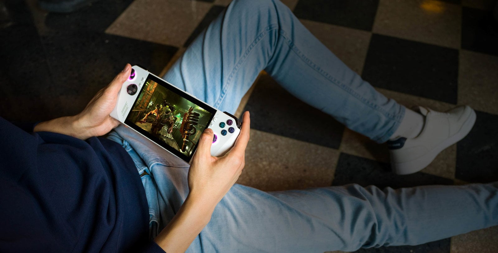 جهاز العاب محمول وحدة تحكم بنظام ويندوز اسوس روج آلي 7 بوصة 120 هرتز Asus ROG Ally Gaming Handheld