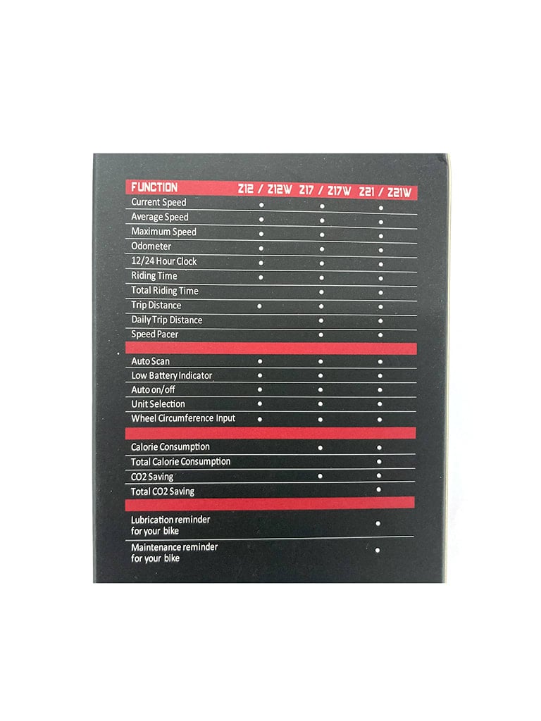 عداد سرعة للدراجة الهوائية لاسلكي باللون الأبيض مع 21 وظيفة من أي تي إنATN 21 Function Wireless White Bike Computer