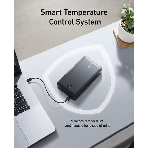 باور بانك شاحن متنقل انكر 24000 مللي أمبير 65 واط يدعم شحن اللابتوب Anker 537 Power Bank Powercore 24K For Laptop