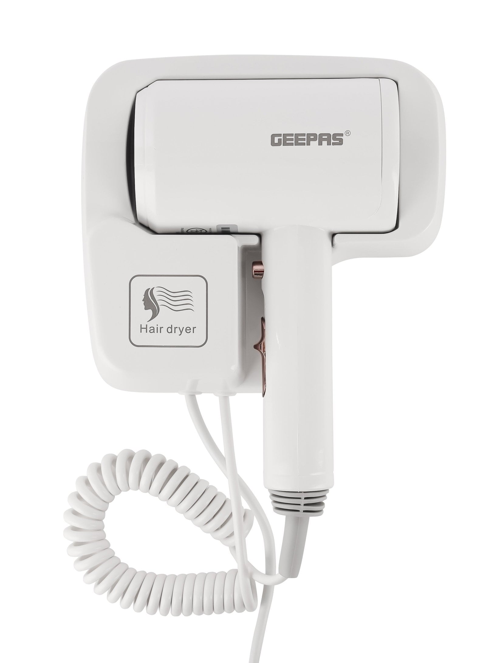 مجفف شعر للحمام للجنسين 1200 واط جيباس Geepas Wall Mounted Hair Dryer Hot & Cold Wind