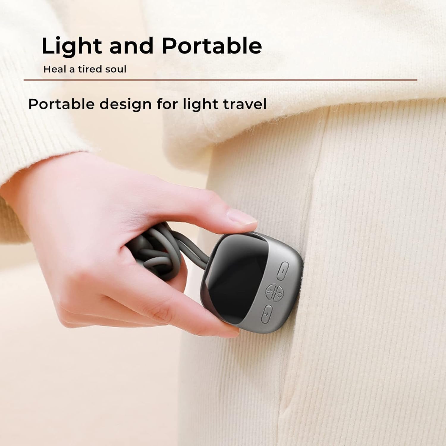 جهاز مساج الرقبة بالنبضات الكهربائية 4 أوضاع مع خاصية الحرارة Portable Neck Massager