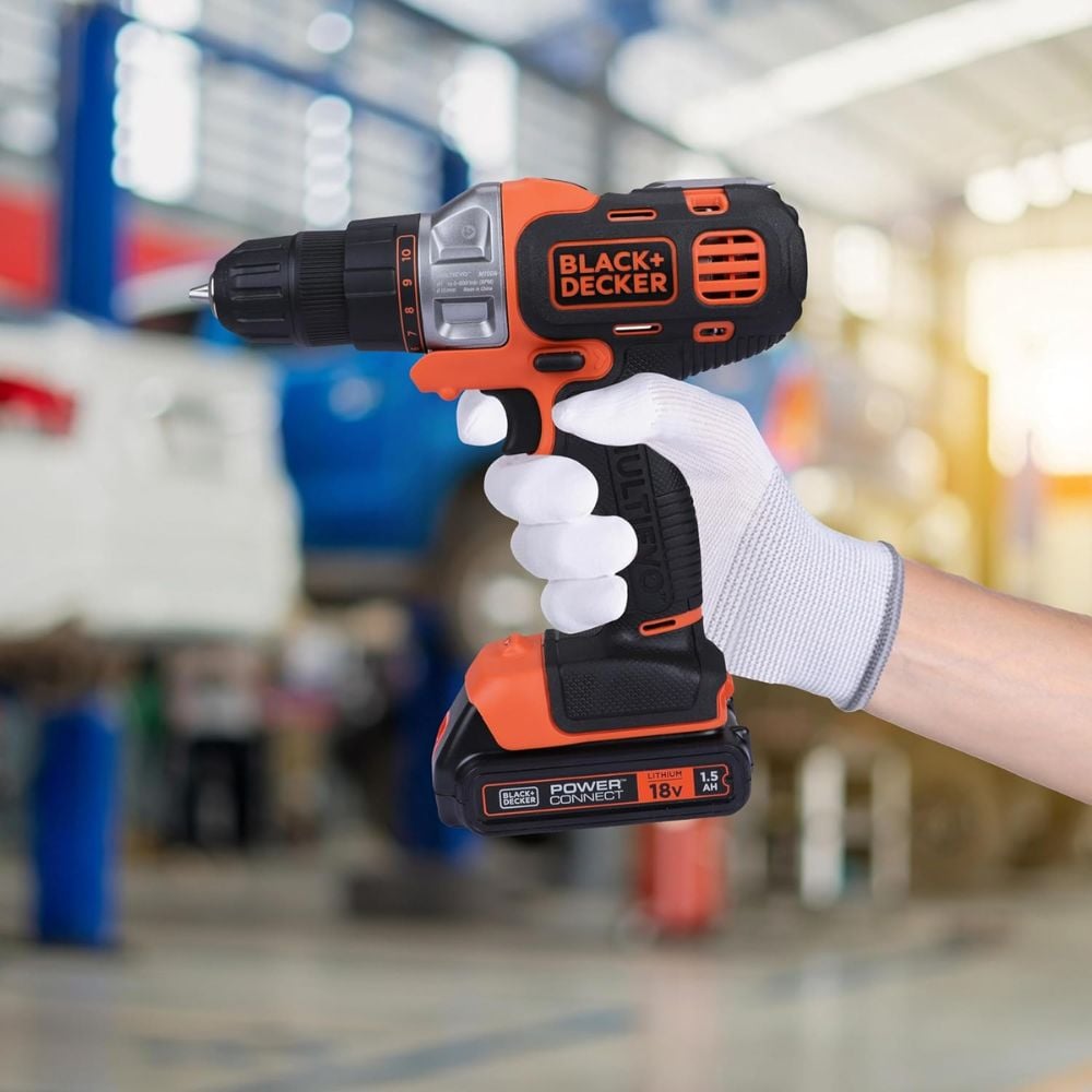 دريل بطارية 18 فولت 1.5 أمبير 10 مم بلاك اند ديكر Black+Decker 18v 1.5ah 10mm Li-Ion Cordless Multi-Evo Multitool Starter Kit With Drill